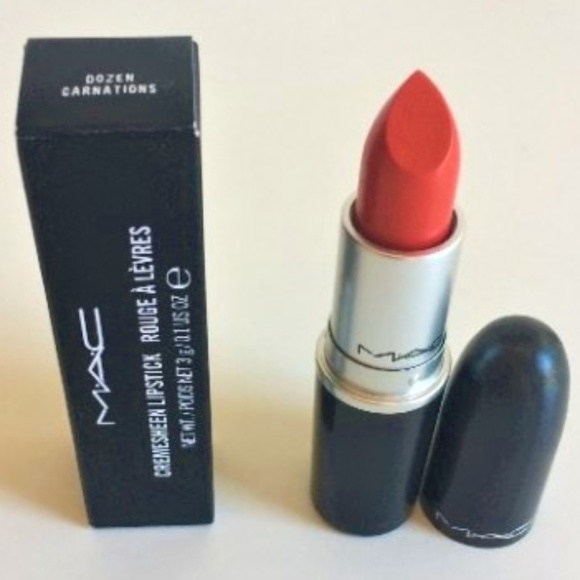 Last one! MAC DOZEN CARNATIONS 232 Lipstick NIB Cremesheen - Picture 2 of 7